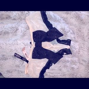 💎 rare 💎 bling bow back panty vs Victoria secret r